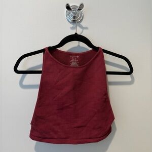 Intimately Free Burgundy Crop Top